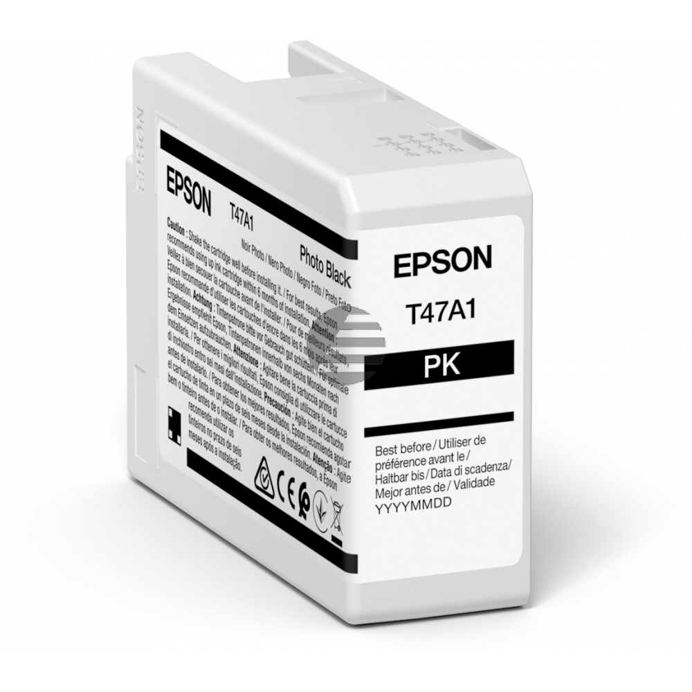 Epson Tintenpatrone photo schwarz (C13T47A100, T47A1)