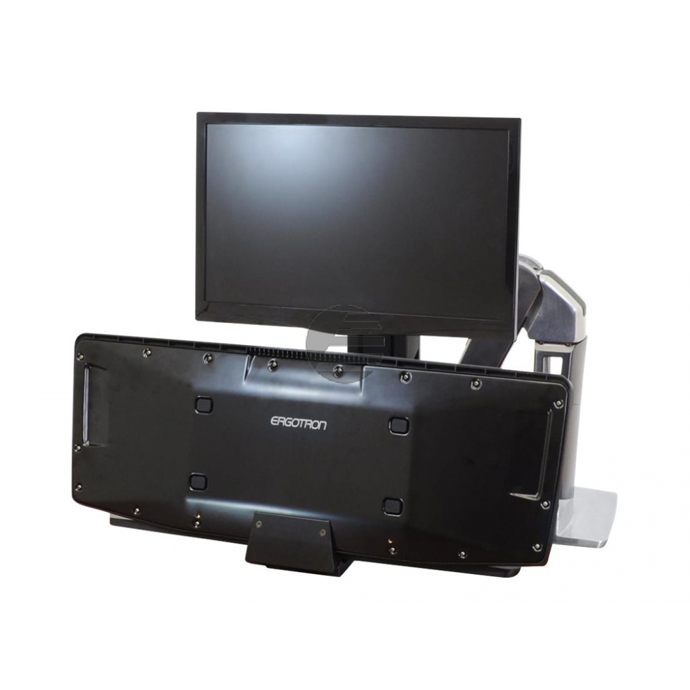 ERGOTRON WorkFit-A Einzel-LD mit Arbeitsflaeche+ Steh- und Sitzarbeitsplatz LCD bis 61cm 24Zoll max.11kg. Anhebung bis 64cm
