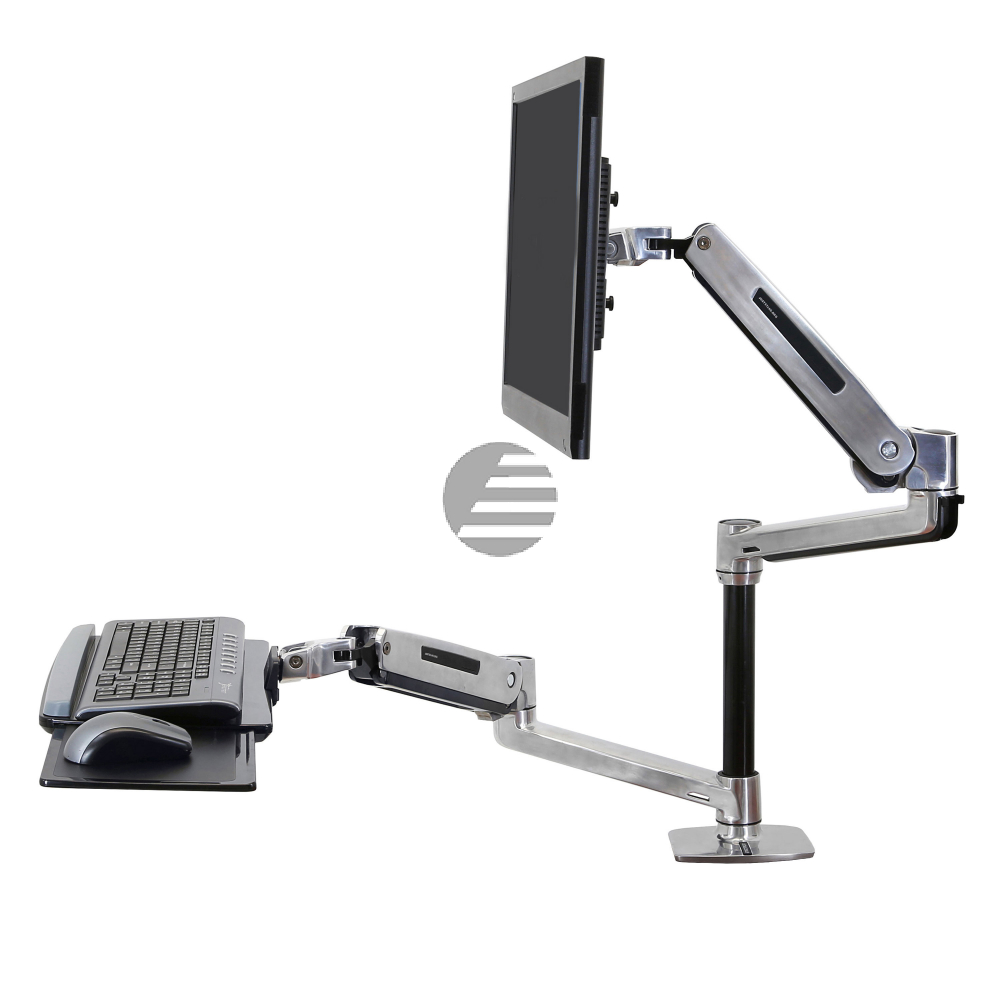 ERGOTRON WorkFit-LX Sitz-Steh-Tischmontagesystem LCD und Tastaturschwenkarm LCD bis 106cm 42Zoll 3,2-11,3kg.