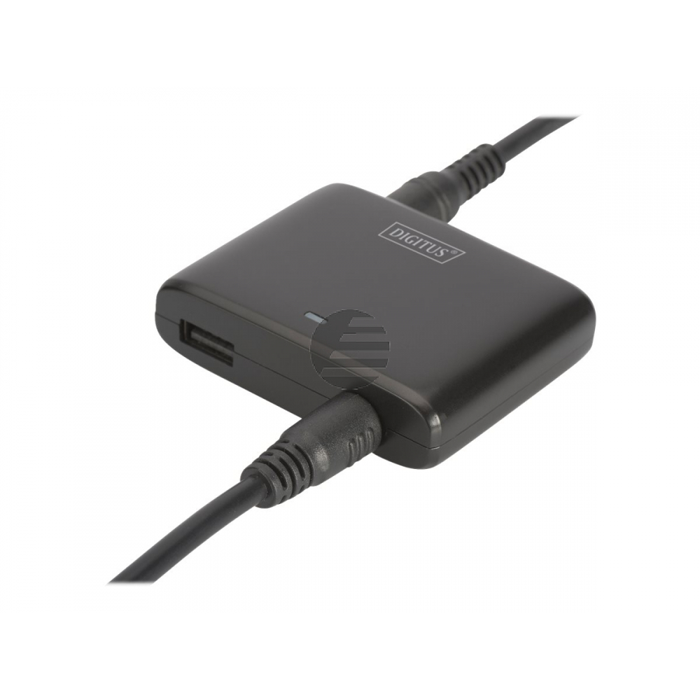 DIGITUS Unviversal Kfz-Notebook-Netzteil 90W Ultra kompakte Gr?be USB port (5V/2,4A) 11x Tips