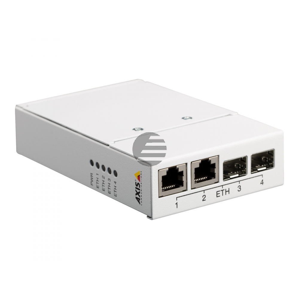 AXIS T8604 Media Converter Switch - Medienkonverter - GigE - 10Base-T, 100Base-TX, 1000Base-X, 100Base-X - 2 Anschlüsse - RJ-45 