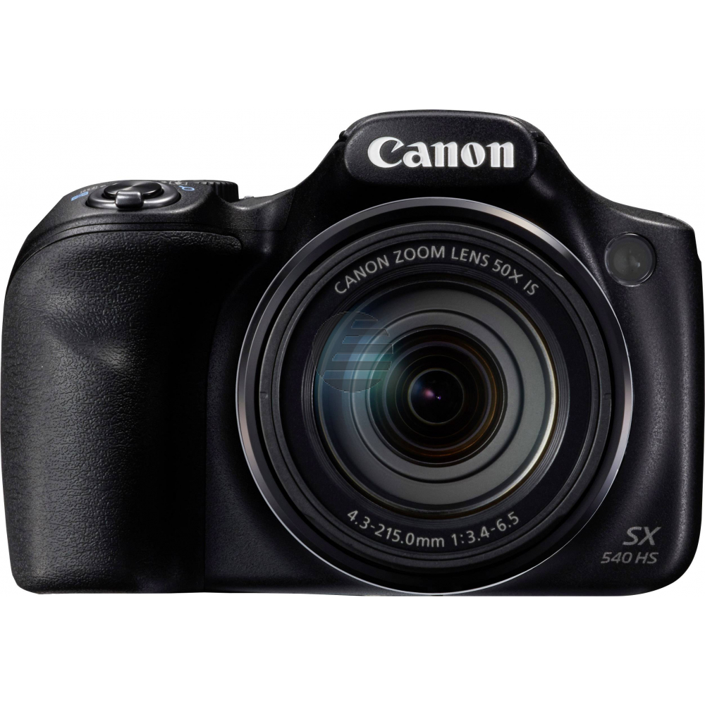 Canon PowerShot SX540 HS - Digitalkamera - Kompaktkamera - 20.3 MPix - 1080p / 60 BpS - 50x optischer Zoom - Wi-Fi, NFC - Schwar