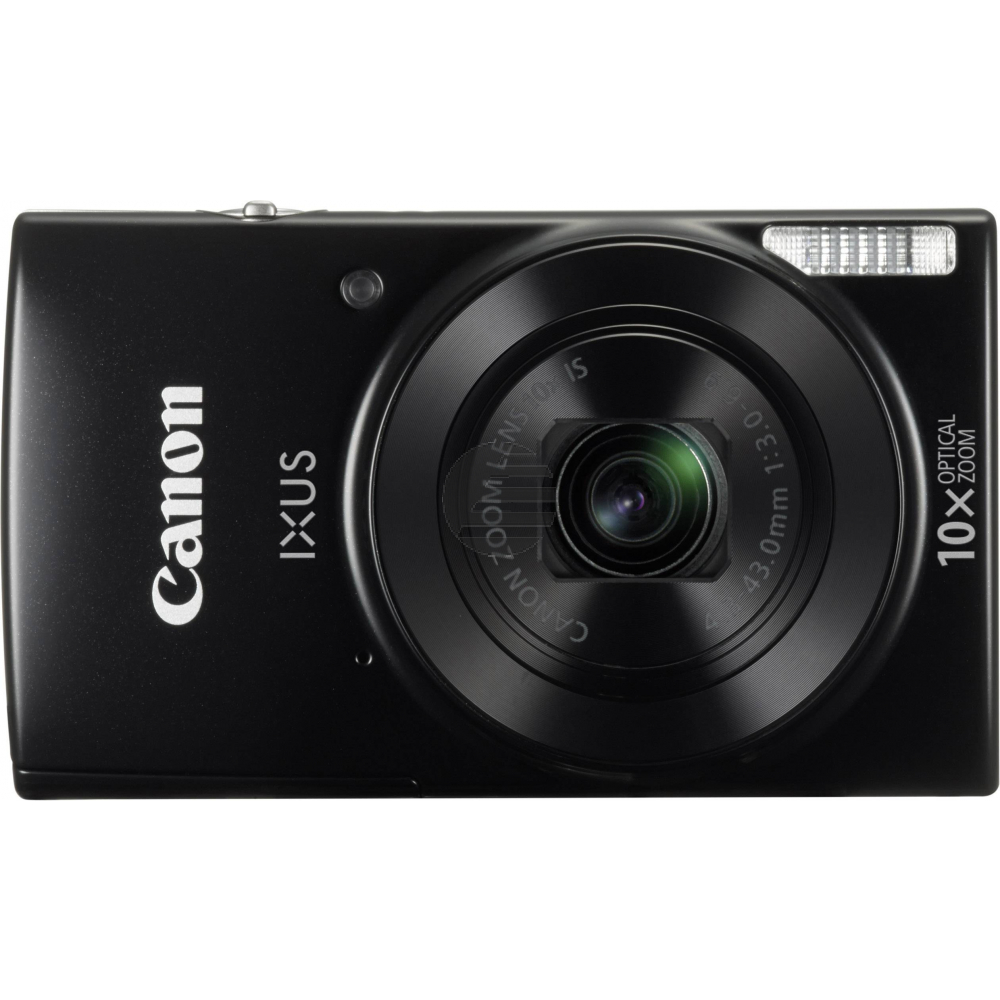 Canon IXUS 190 - Digitalkamera - Kompaktkamera - 20.0 MPix - 720p / 25 BpS - 10x optischer Zoom - Wi-Fi, NFC - Schwarz
