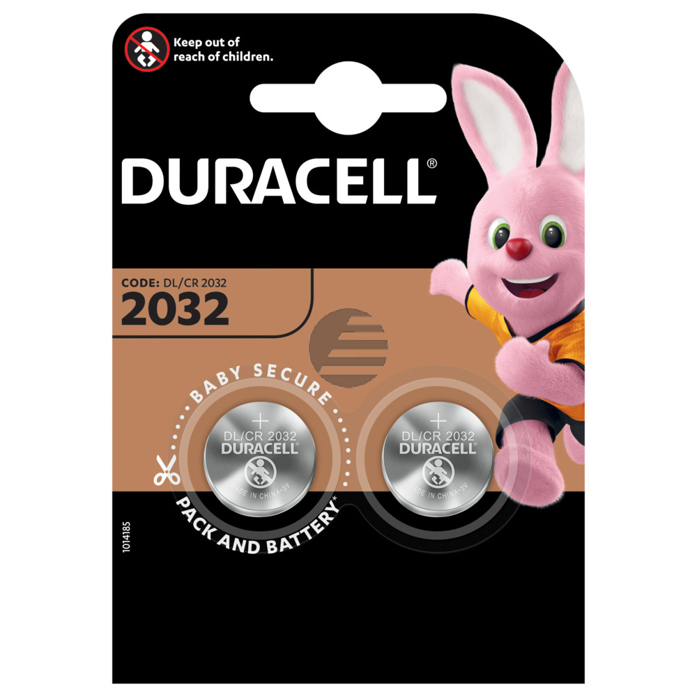 DURACELL Knopfbatterie Specialty DL2032 CR2032, 3V 2 Stück