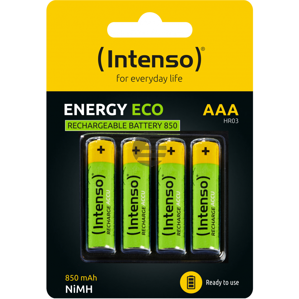 INTENSO Energy Eco AAA HR03 7505114 Rechargeable 4pcs blister