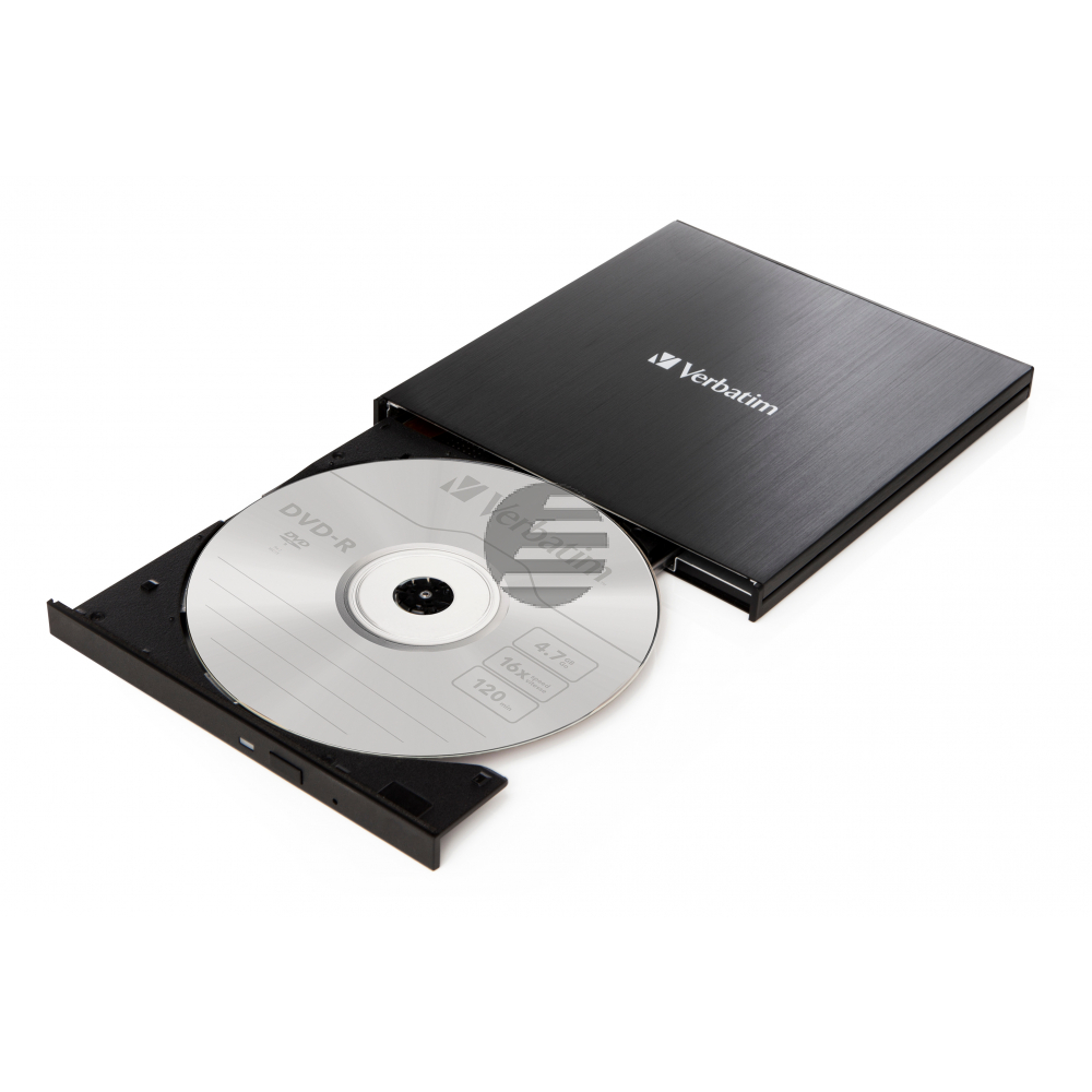 VERBATIM External Slimline 43886 CD/DVD Writer USB-C