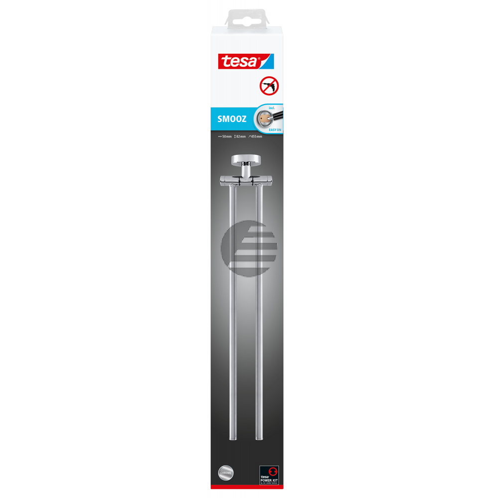 TESA Smooz Handtuchhalter 403170000 chrome, selbstklebend