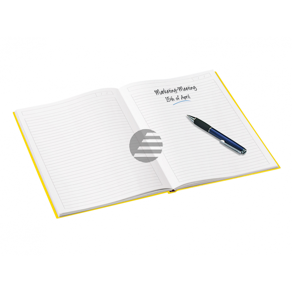 LEITZ Notizbuch WOW A5 46271016 liniert, 90g gelb