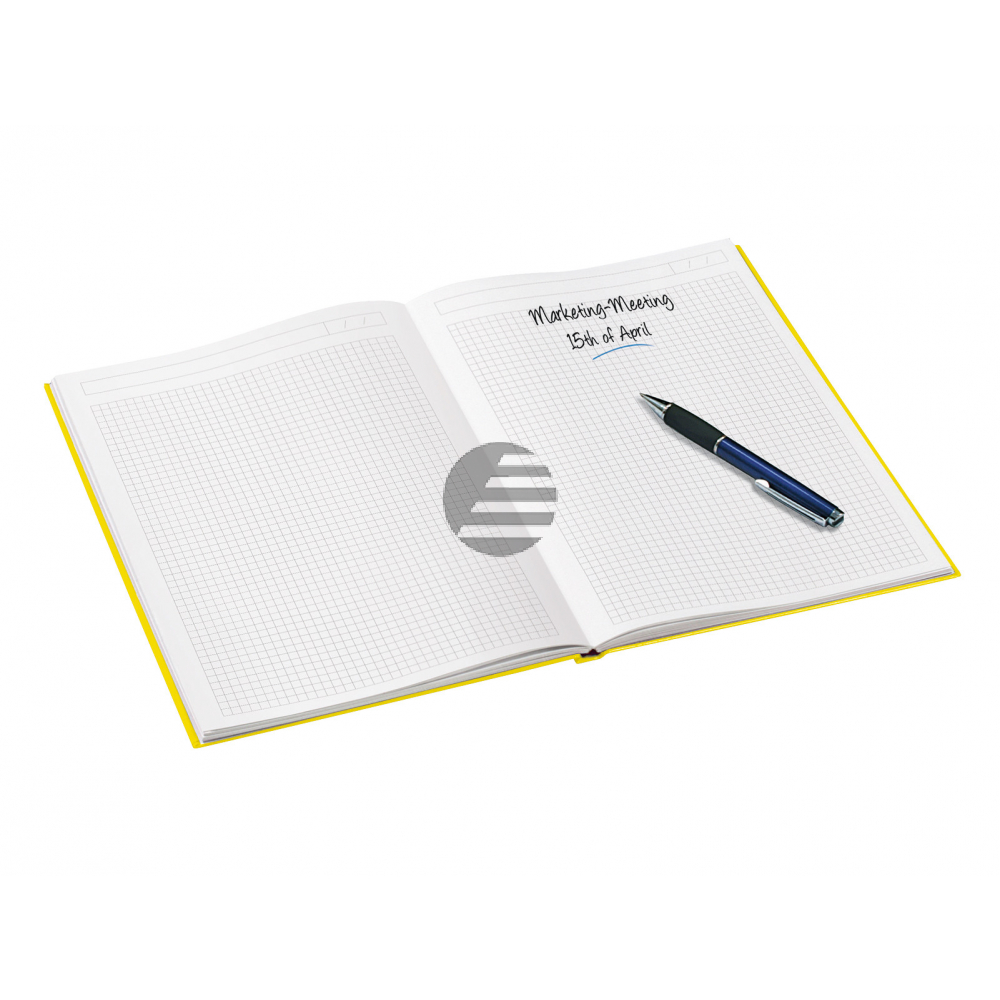 LEITZ Notizbuch WOW A5 46281016 kariert, 90g gelb