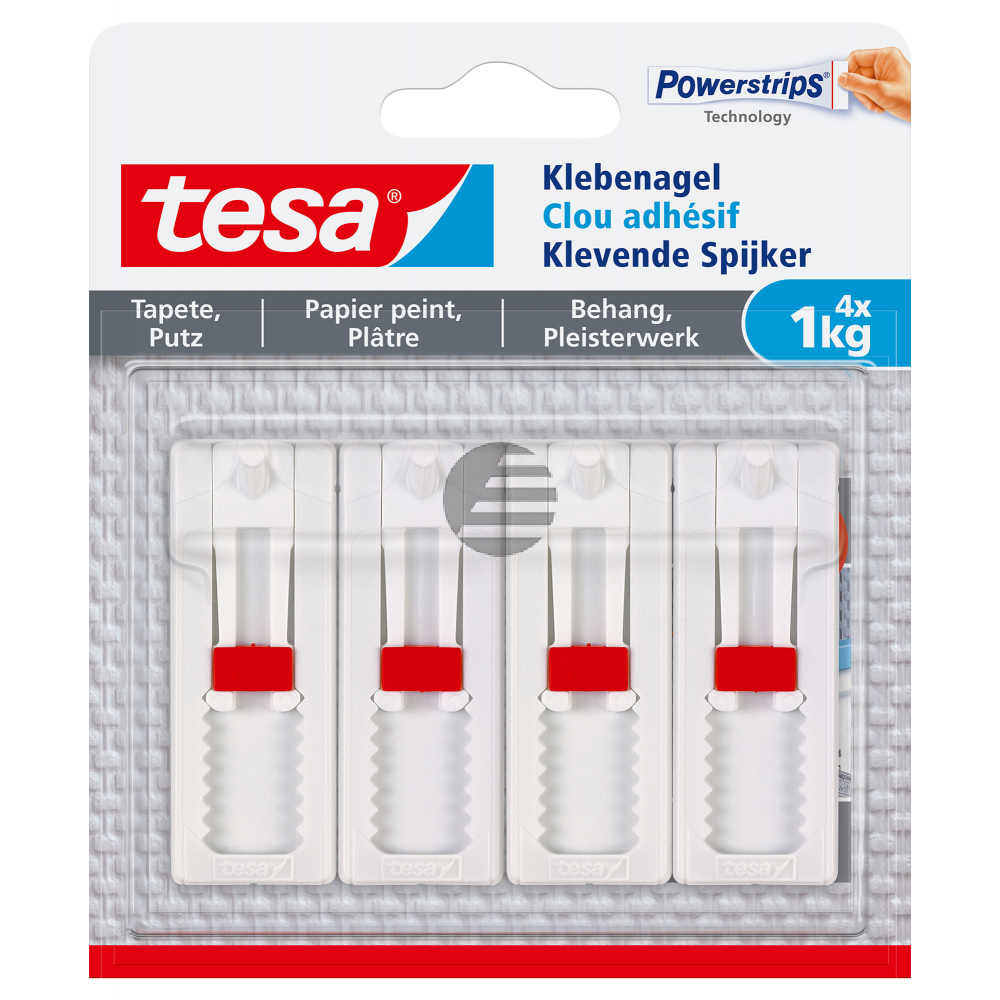 TESA Klebenagel 4x1 kg 777740000 Tapete, Putz
