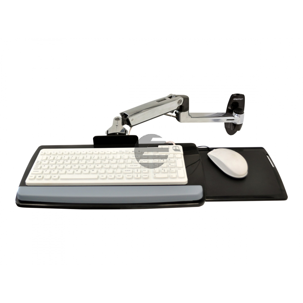 LX Arm Tastatur Wandmontage silber / Belastung 2.2kg / Anhebung 33cm / Neigung 80° / Schwenkung 360°