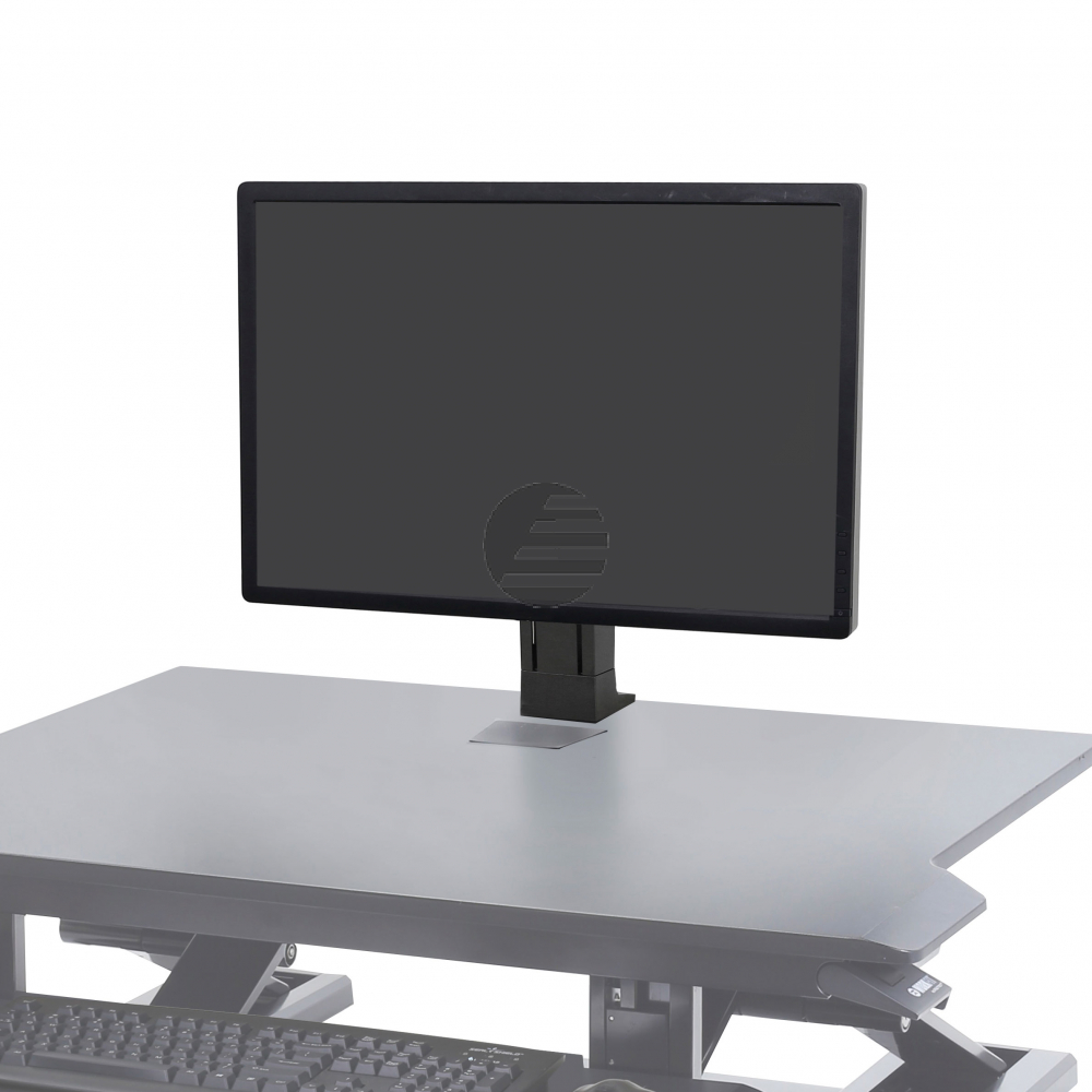 Ergotron WorkFit Single LD Monitor Kit - Tischhalterung für LCD-Display - Schwarz - Bildschirmgröße: bis zu 61 cm (bis zu 24 Zol