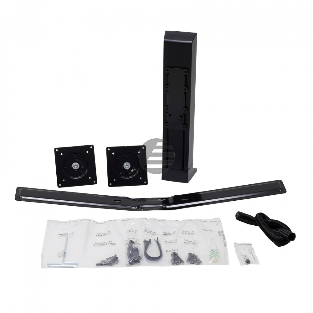 Ergotron WorkFit Dual Monitor Kit - Befestigungskit für 2 LCD-Displays - Schwarz - Bildschirmgröße: bis zu 61 cm (bis zu 24 Zoll