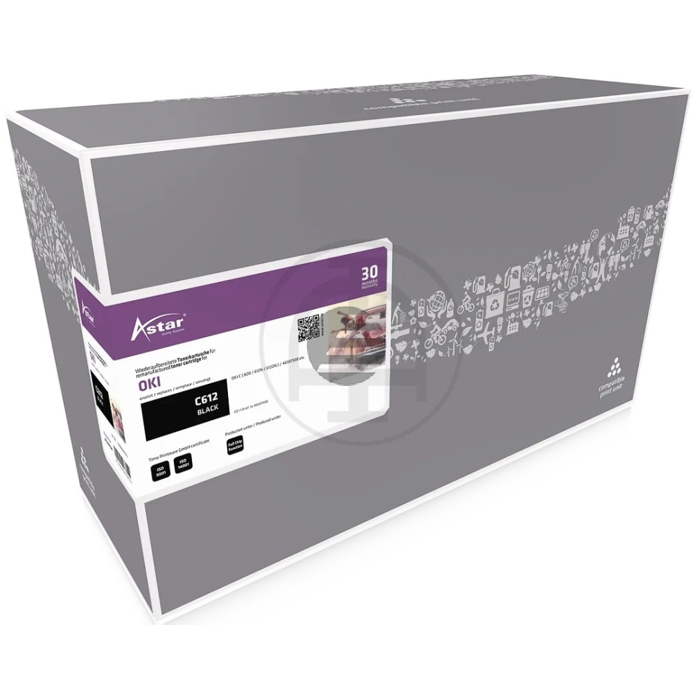 Astar Toner-Kit schwarz (AS20194) ersetzt 46507508
