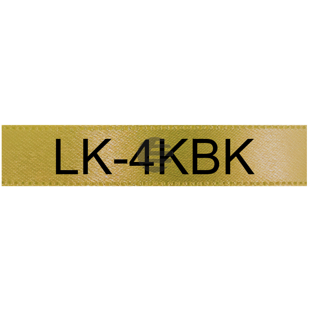 Epson Schriftbandkassette 12mm schwarz/gold (C53S654001, LK-4KBK)
