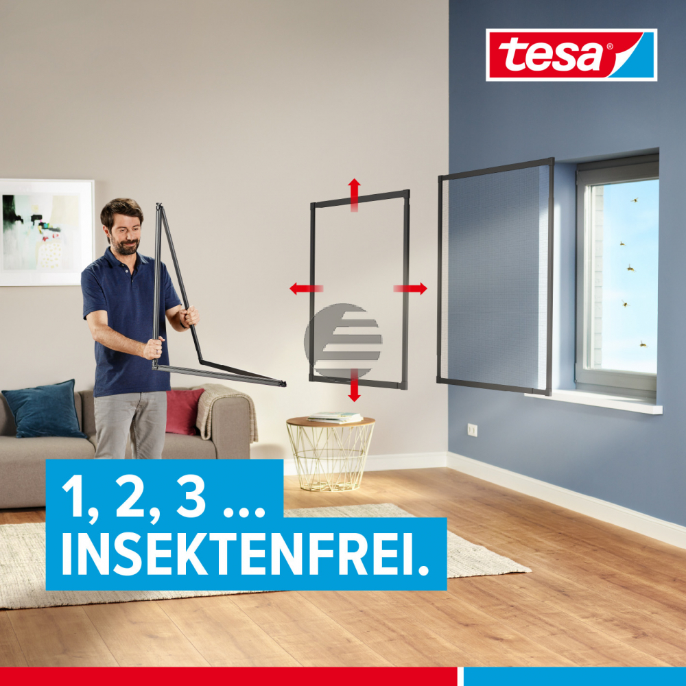 TESA Insektenschutz FALT 55214-000 bis 1.4m 80x80-140x140cm