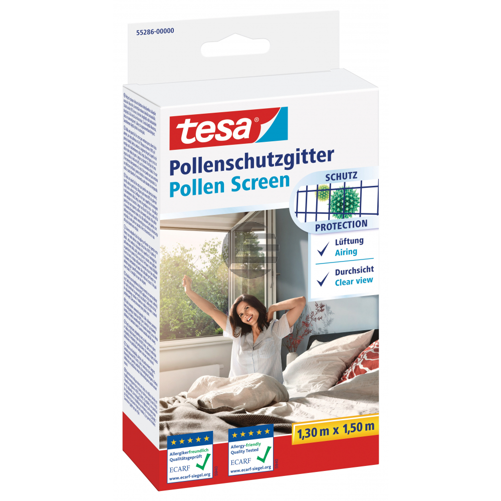 TESA Pollenschutz Fenster 55286-000 130x150cm 4 Stück