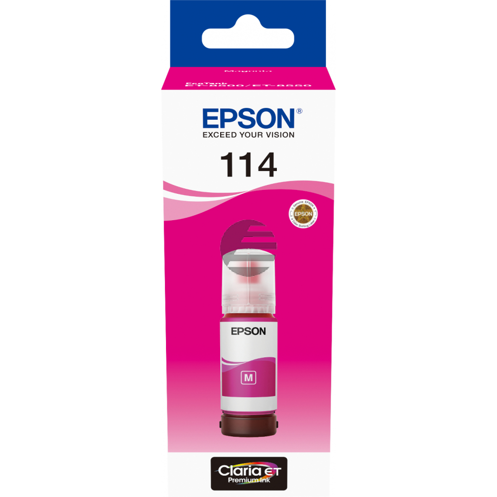 Epson Tintennachfüllfläschchen magenta SC (C13T07B340, 114)