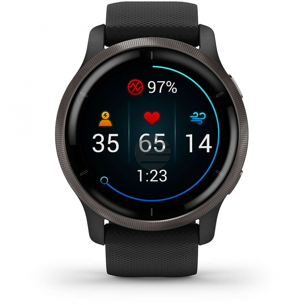 Garmin Venu 2 Smartwatch, schwarz/schiefergrau