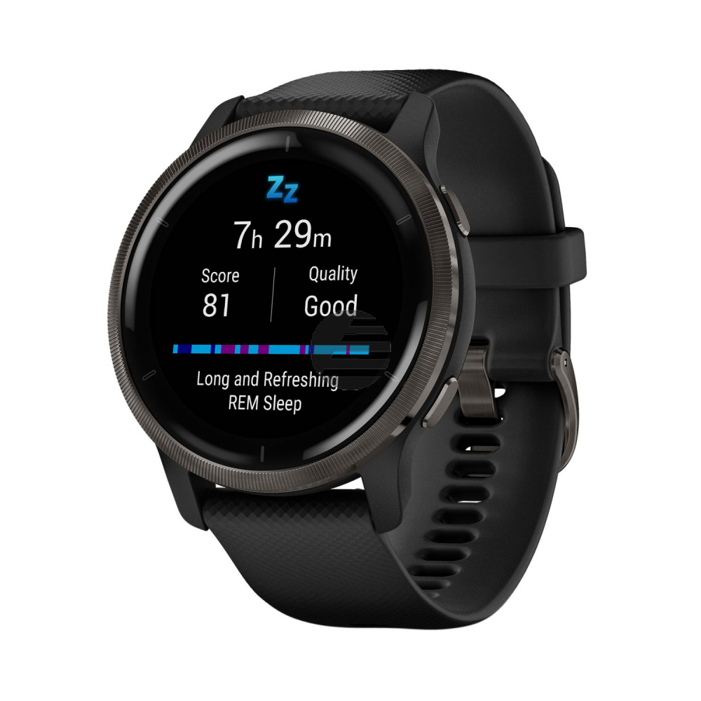 Garmin Venu 2 Smartwatch, schwarz/schiefergrau