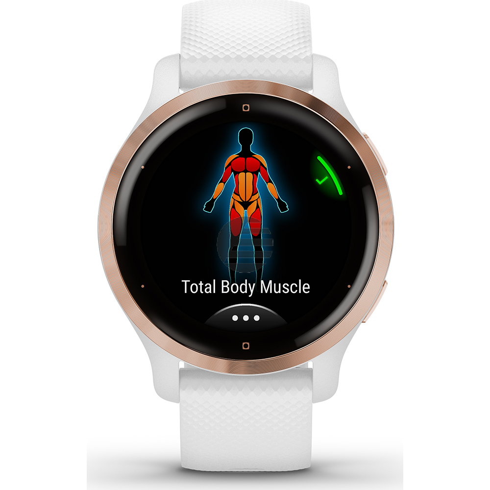 Garmin Venu 2S Smartwatch, weiß/rosegold