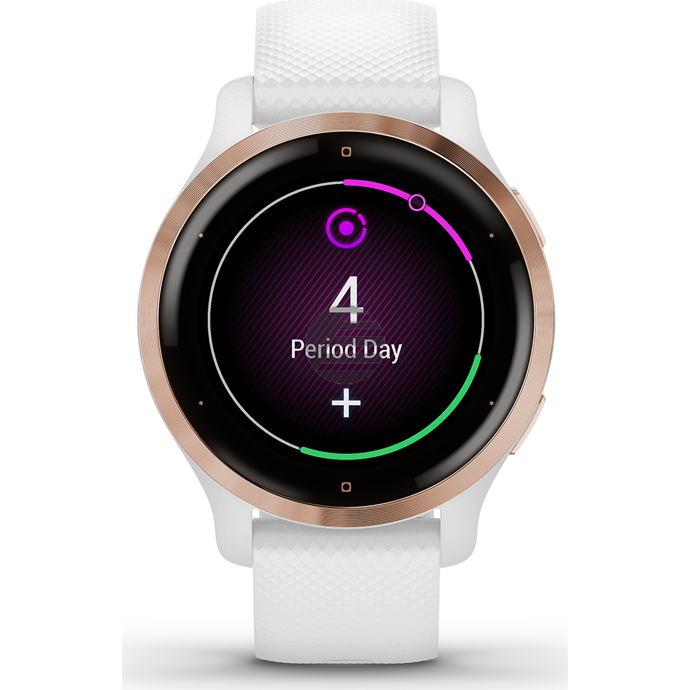 Garmin Venu 2S Smartwatch, weiß/rosegold