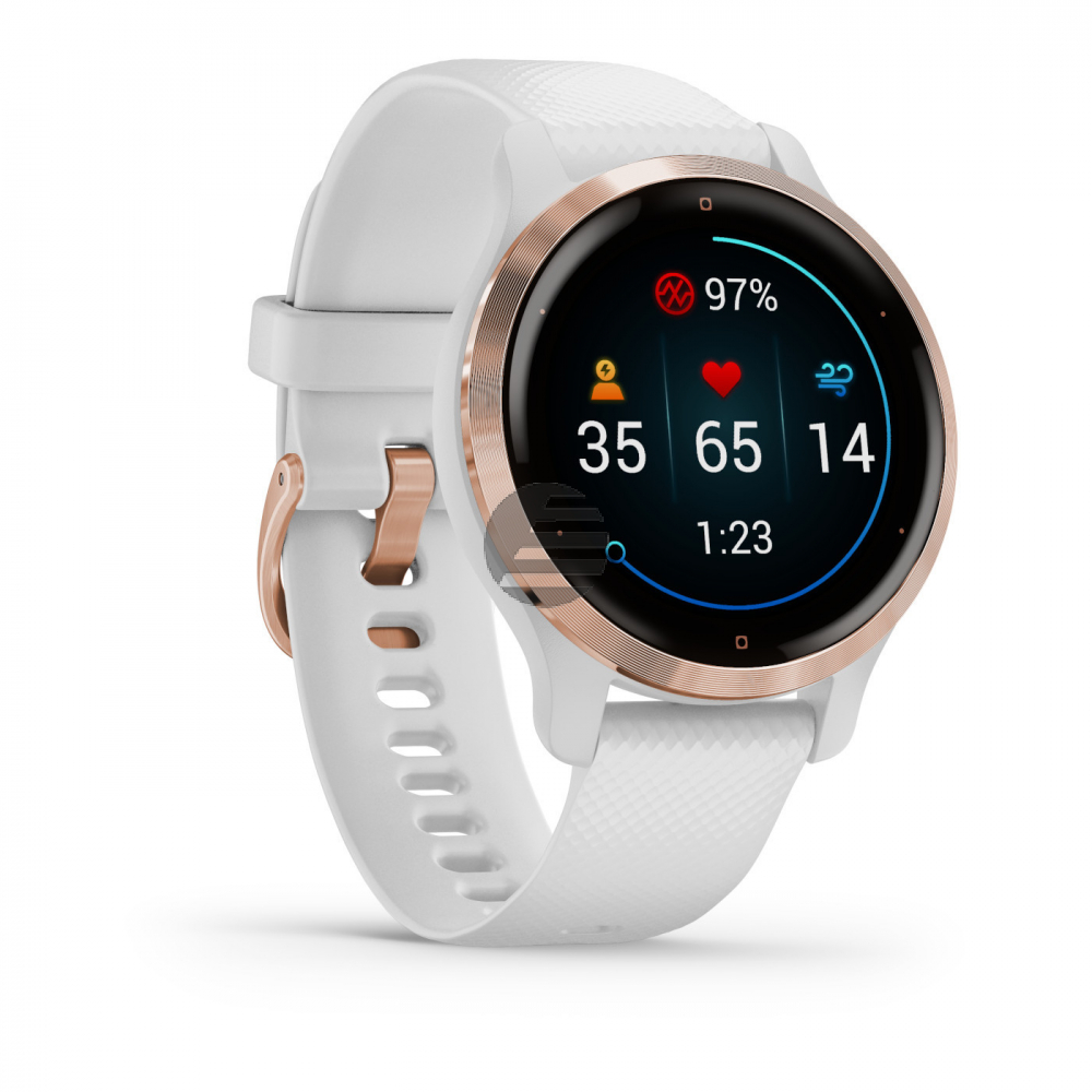 Garmin Venu 2S Smartwatch, weiß/rosegold