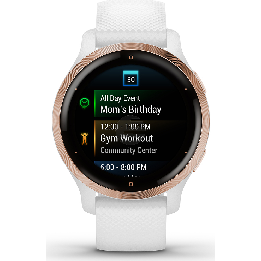 Garmin Venu 2S Smartwatch, weiß/rosegold