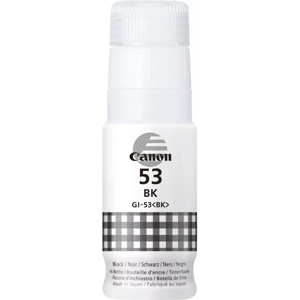 Canon Tintennachfüllfläschchen schwarz (4699C001, GI-53BK)