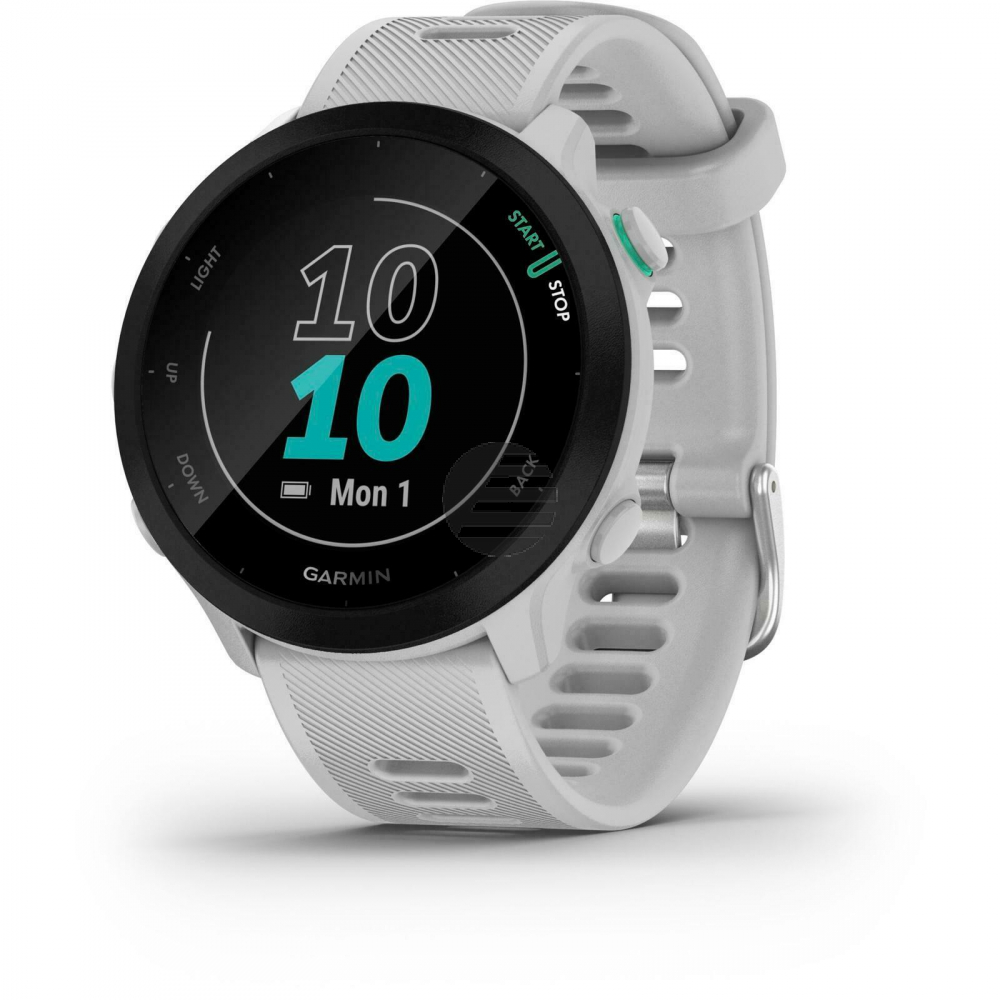 Garmin Forerunner 55 GPS-Laufuhr steinweiß/schwarz