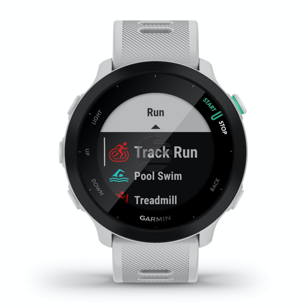 Garmin Forerunner 55 GPS-Laufuhr steinweiß/schwarz