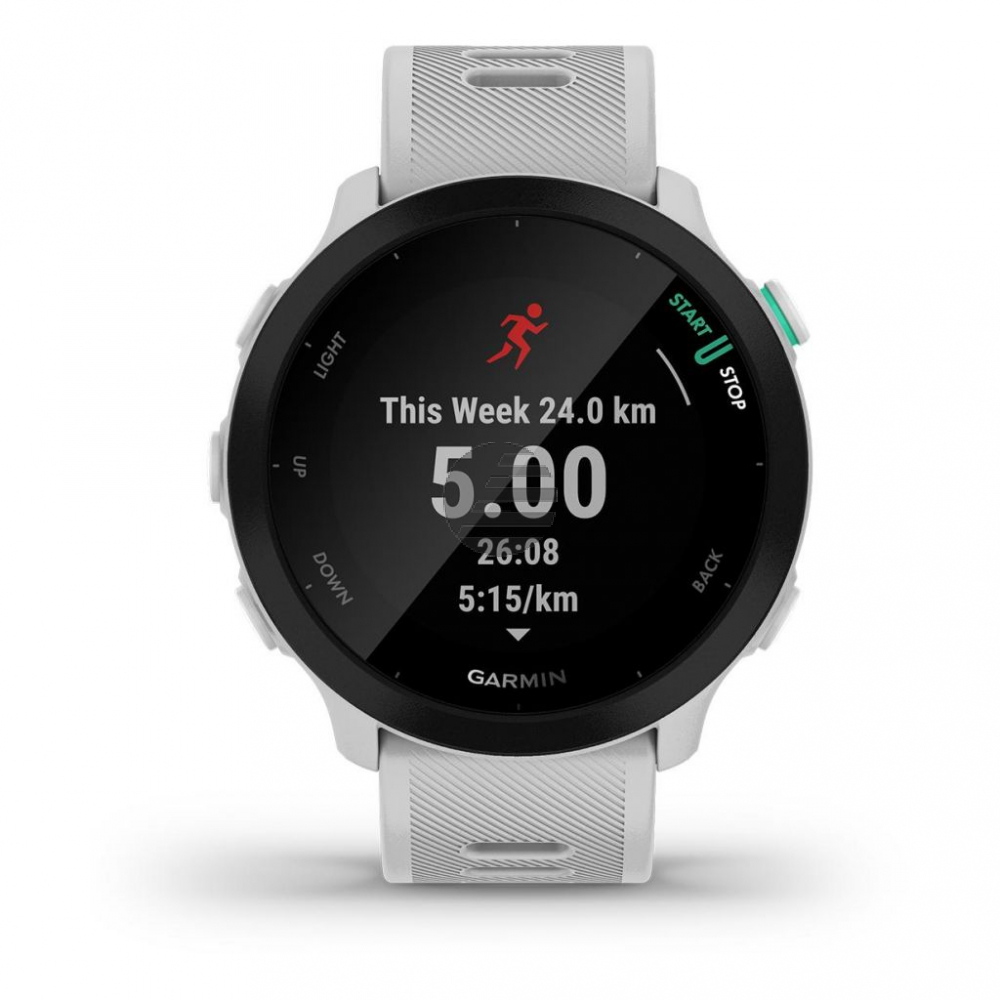 Garmin Forerunner 55 GPS-Laufuhr steinweiß/schwarz