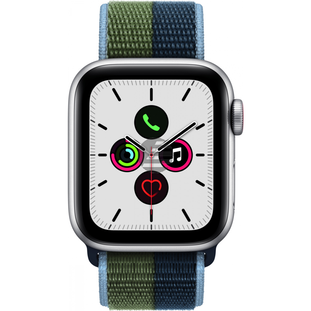 Apple Watch SE Cell 40 mm Alu sil./Loop abyssblau/moosgrün