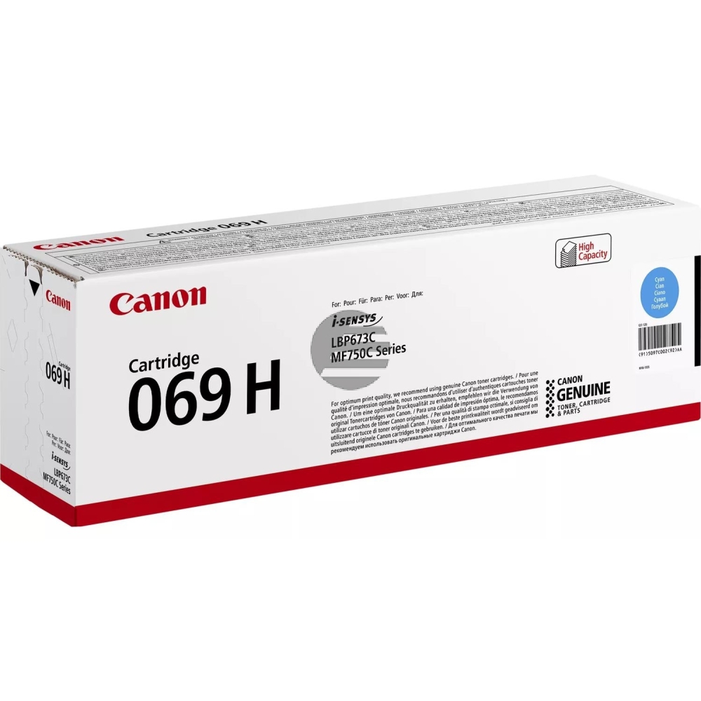 Canon Toner-Kartusche cyan HC (5097C002, 069H)