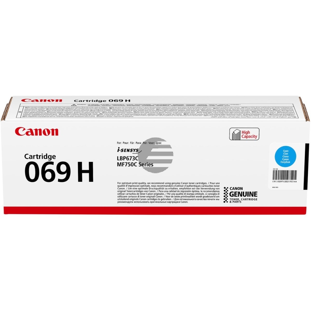 Canon Toner-Kartusche cyan HC (5097C002, 069H)