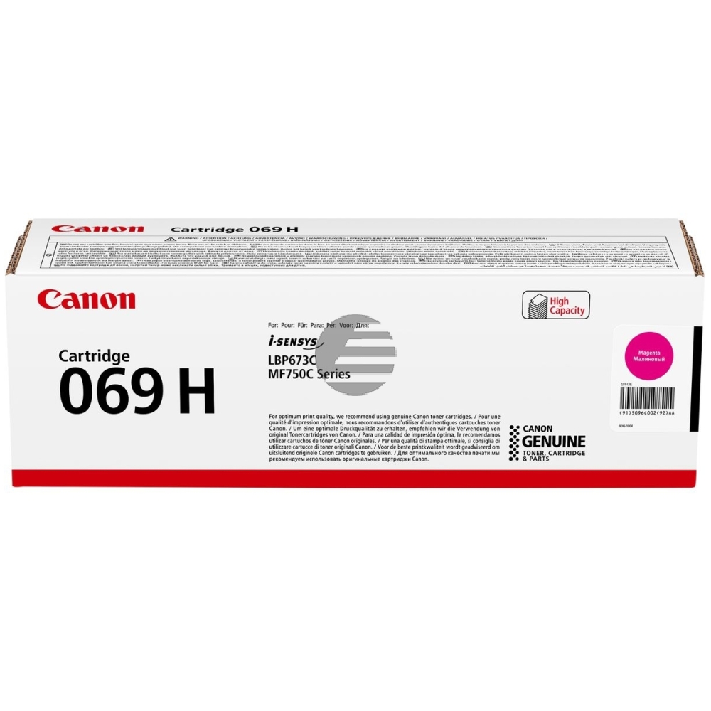 Canon Toner-Kartusche magenta HC (5096C002, 069H)
