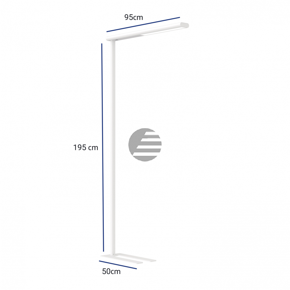 MAUL LED-Stehleuchte MAULjet 8257502 weiß, dimmbar