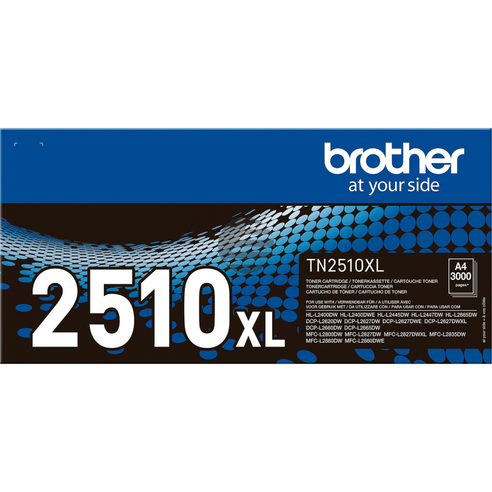 Brother Toner-Kit schwarz HC (TN-2510XL)