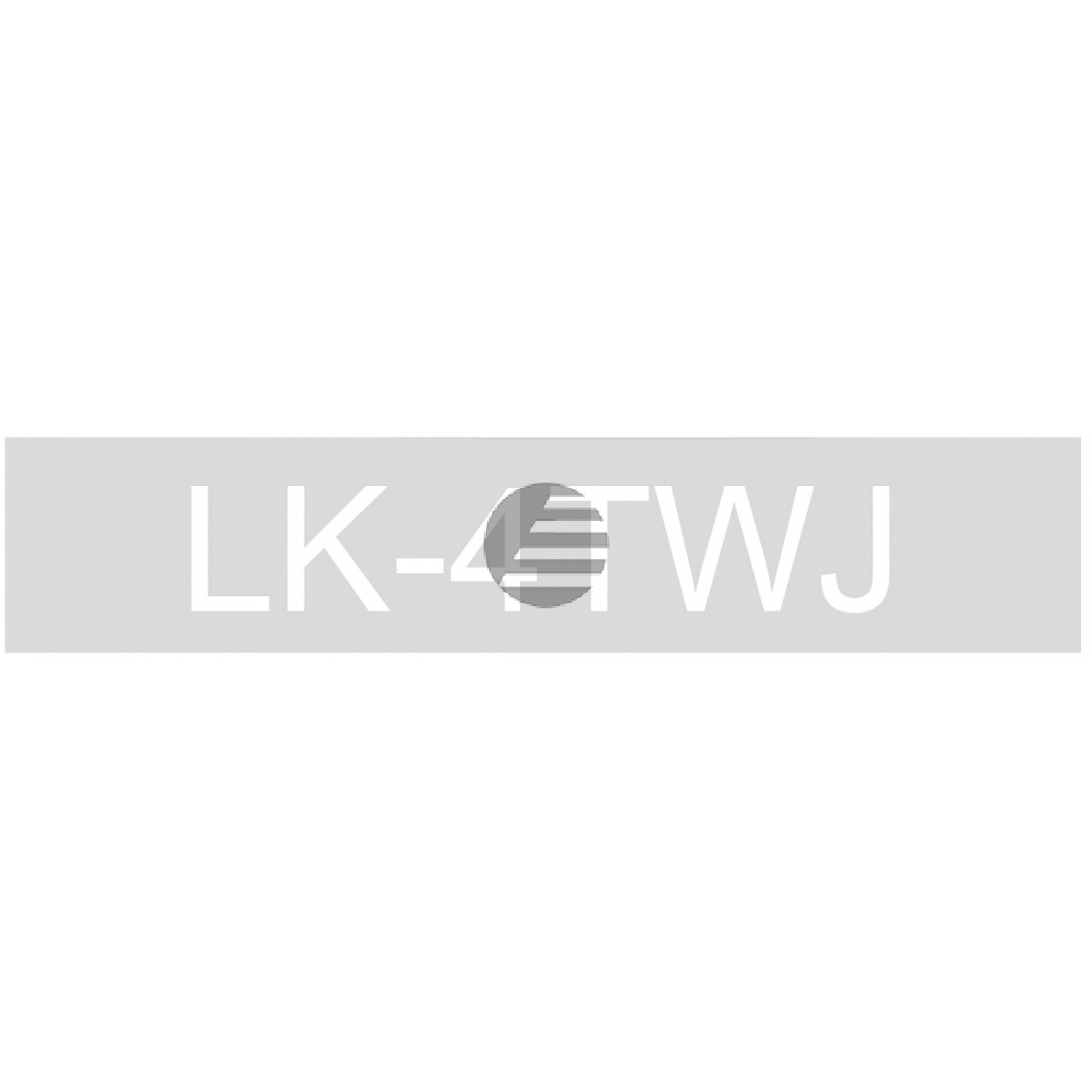 Epson Schriftbandkassette 12mm weiß/transparent (matt) (C53S672068, LK-4TWJ)