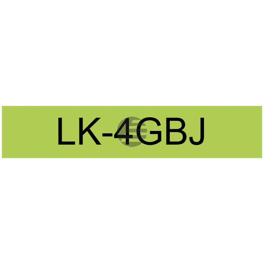 Epson Schriftbandkassette 12mm schwarz/grün (C53S672077, LK-4GBJ)