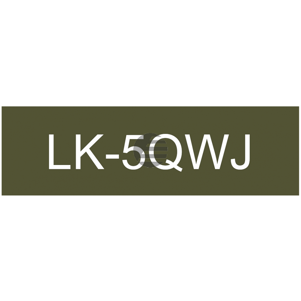 Epson Schriftbandkassette 18mm weiß/khaki (matt) (C53S672089, LK-5QWJ)