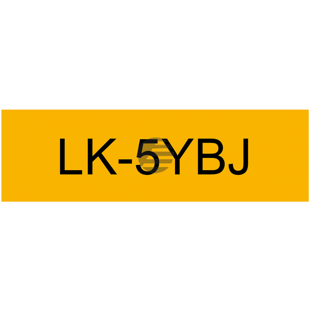 Epson Schriftbandkassette 18mm schwarz/gelb (matt) (C53S672075, LK-5YBJ)