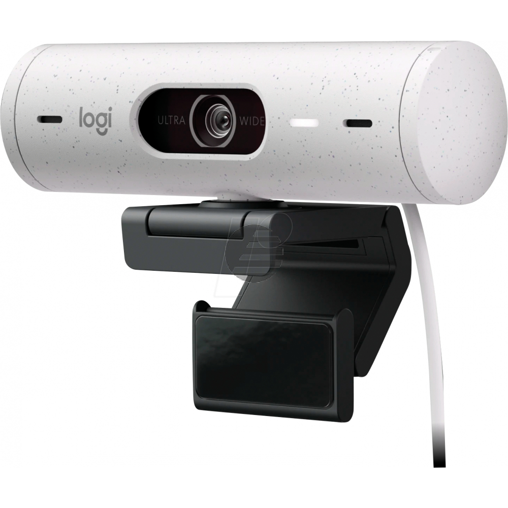 LOGITECH BRIO 500 FULL HD WEBCAM WEISS 960-001428 1080p Mikrofon Kabel