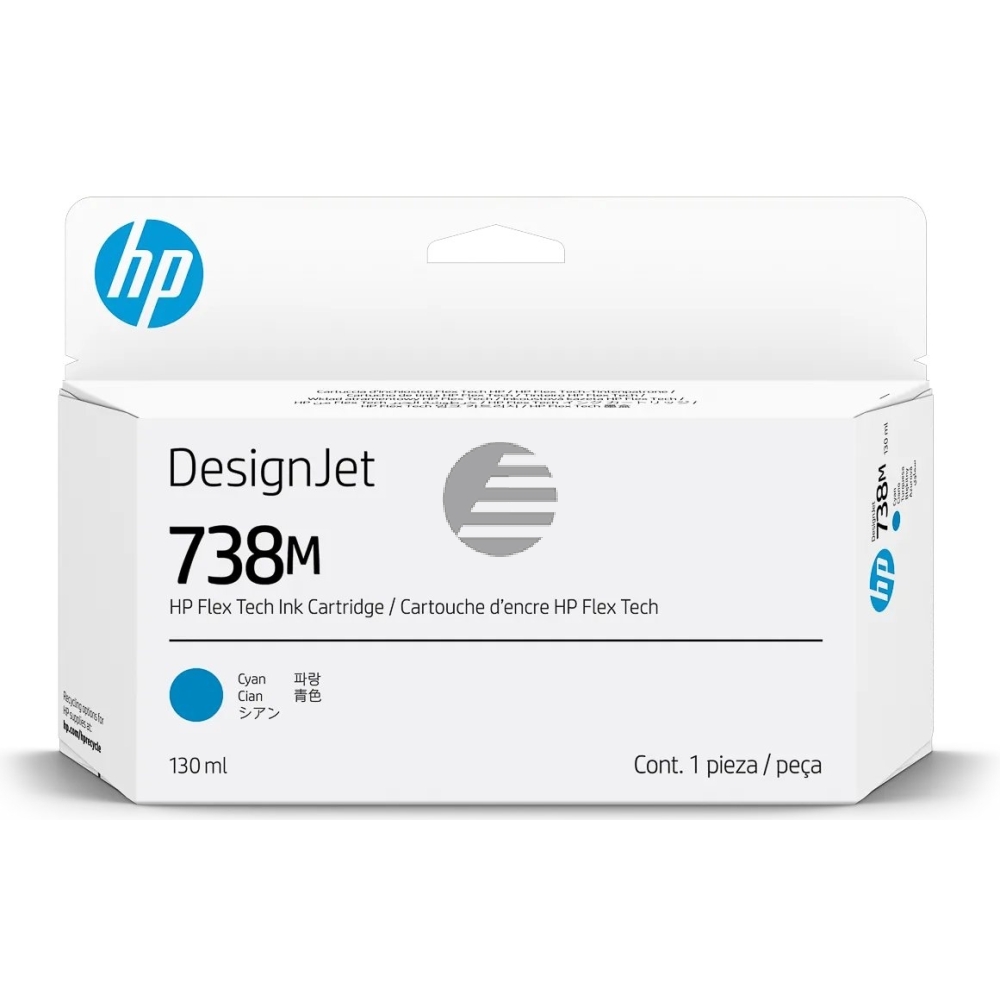 HP Tintenpatrone cyan (A24VMA, 738M)