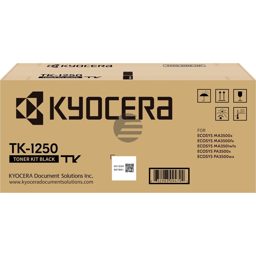 Kyocera Toner-Kit schwarz (1T0C3H0NL0, TK-1250K) Kyocera Toner-Kit schwarz (1T0C3H0NL0, TK-1250K)