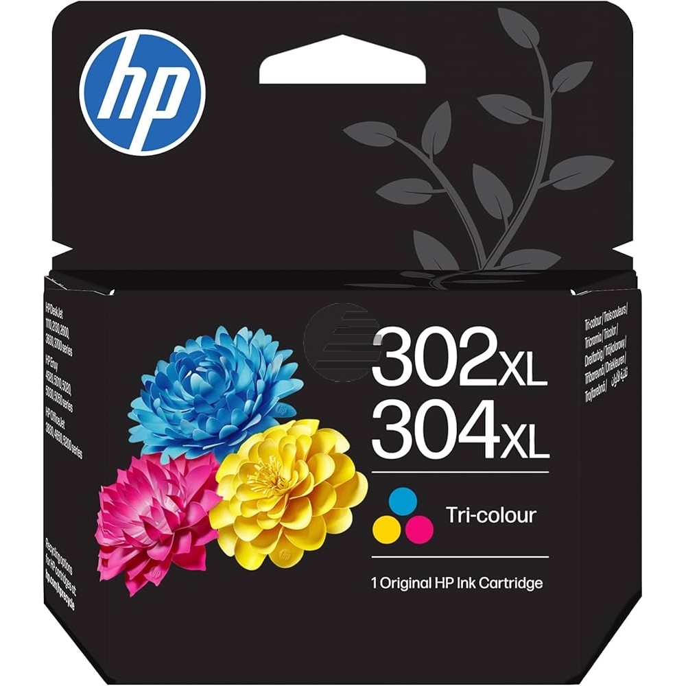 HP Tintendruckkopf cyan/magenta/gelb HC (B7RT8AE, 302XL, 304XL)