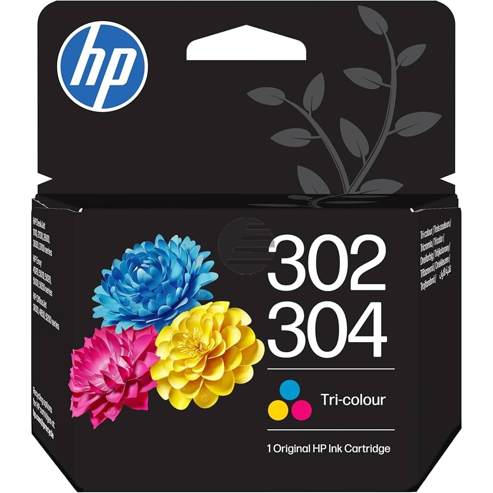 HP Tintendruckkopf cyan/magenta/gelb (B7RT6AE, 302, 304)