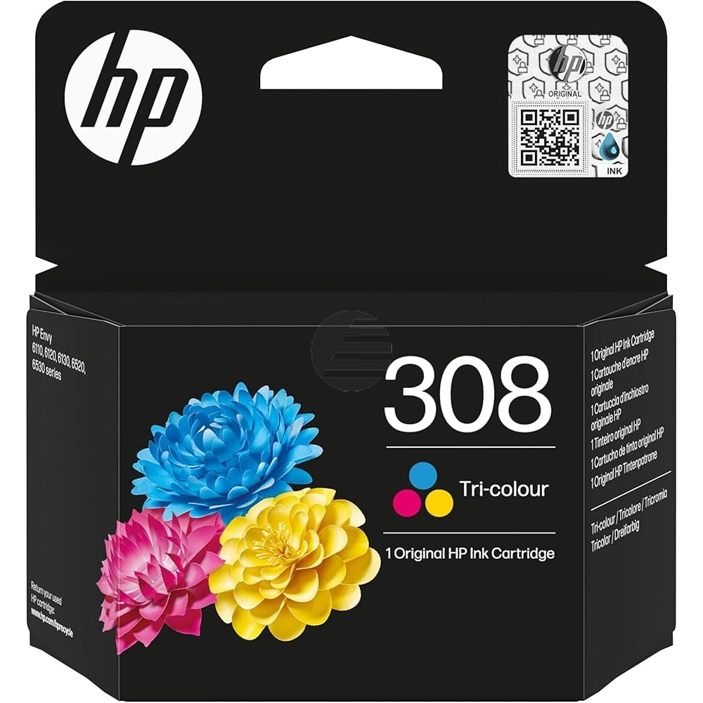 HP Tintendruckkopf cyan/magenta/gelb (7FP20UE#LS1, 308)