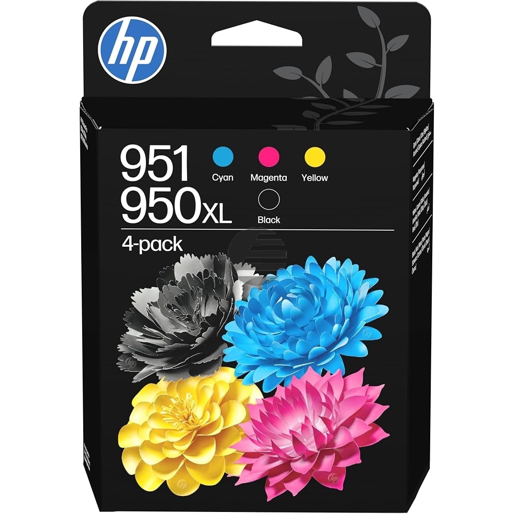 HP Tintenpatrone gelb, magenta, schwarz, cyan HC (C3WK1AE#LS1, 950XL/951)