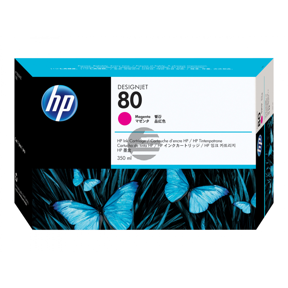 HP Tintenpatrone magenta HC (C4847A, 80)